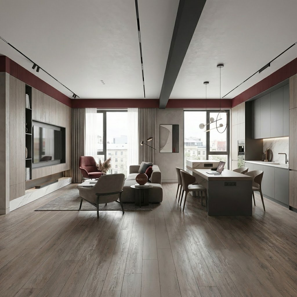 تصميم داخلي يجمع بين الجمال والوظيفة - حلول للمساكن والمكاتب والمساحات التجارية في السعودية Interior Design Blending Aesthetics with Function - Solutions for Residential, Office, and Commercial Spaces in Saudi Arabia